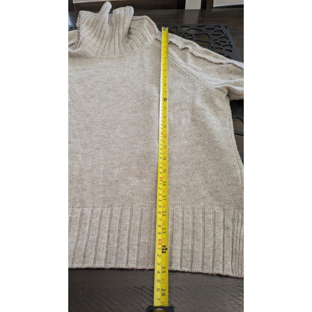 Brochu Walker Wool Cashmere Knit Turtleneck Sweater Large Relaxed Layering - Picture 10 of 11